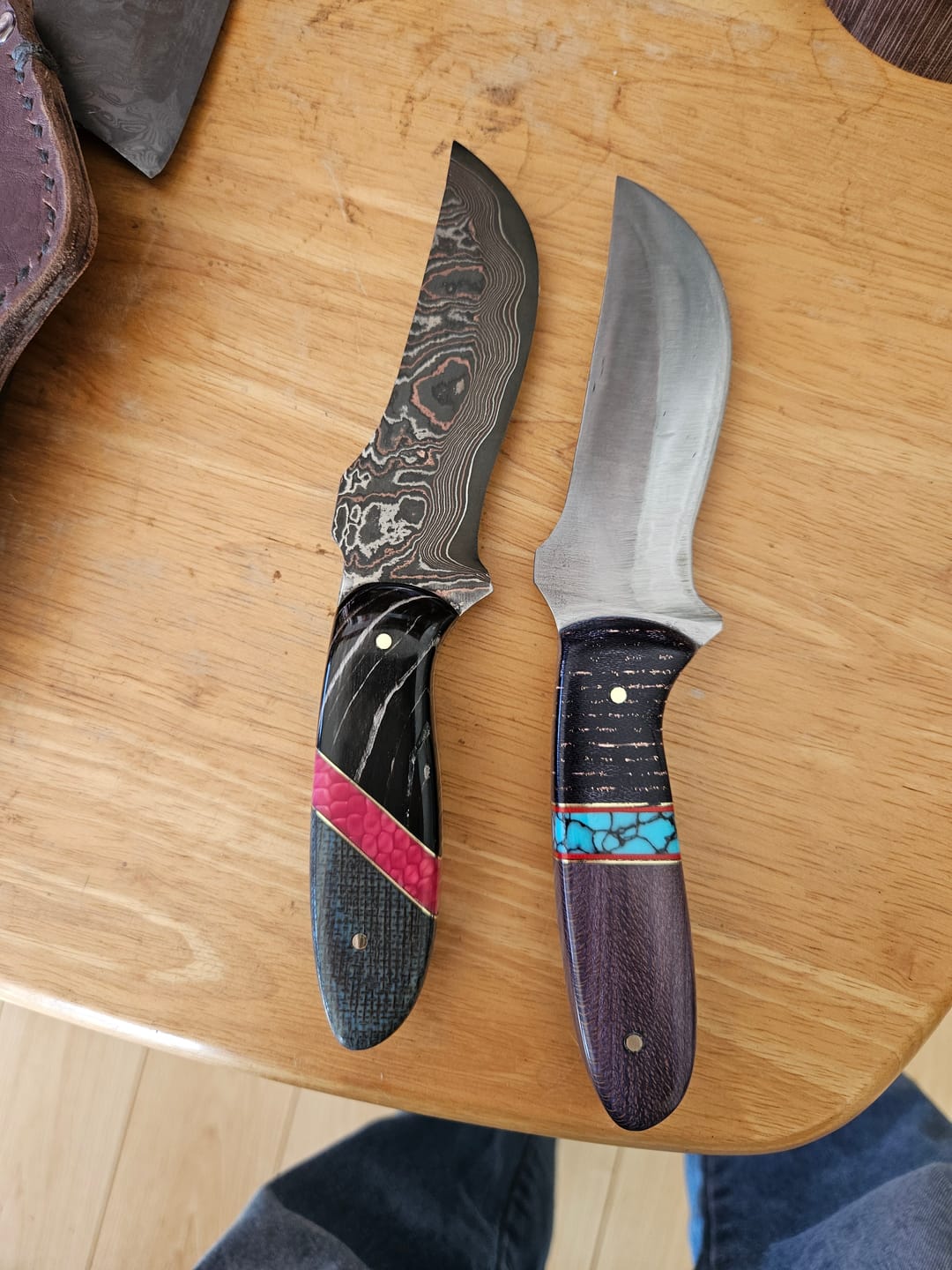 Customer photo review of 2" x 42" Sanding Belts for Finishing & Sharpening, 3 PACK