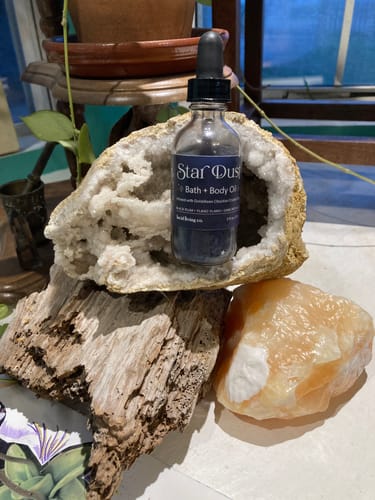 Customer photo review of Star Dust Bath & Body Oil