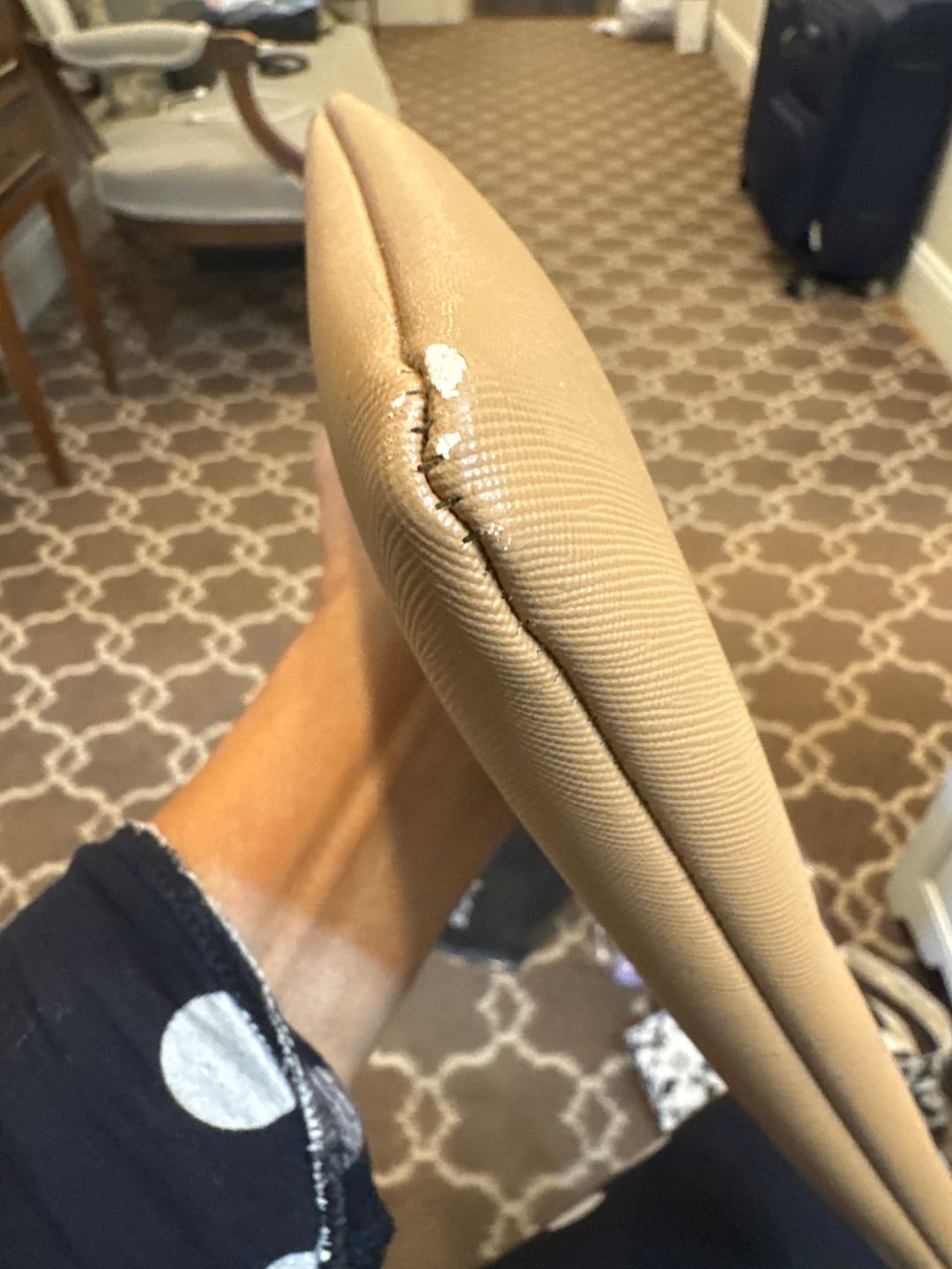 Customer photo review of #5 Tan Clutch