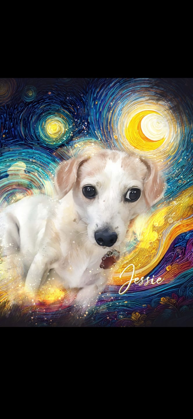 Customer photo review of Custom Pet Portrait - Wonderland (WL)