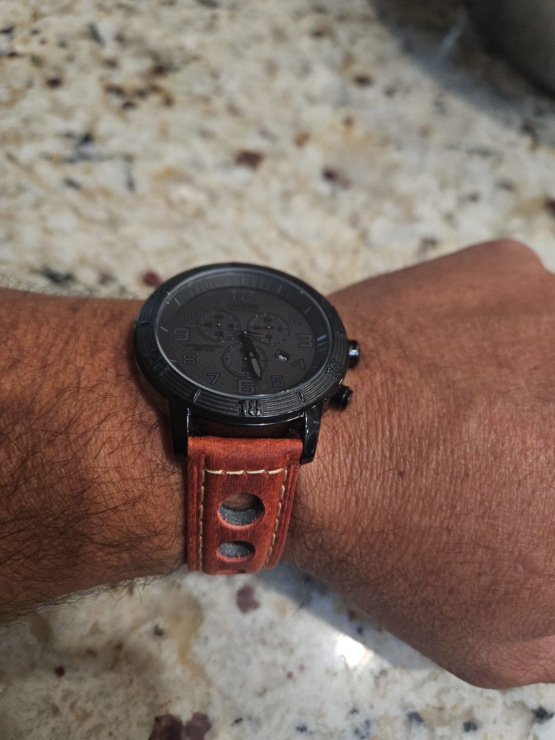 Customer photo review of Leather - Rally Red