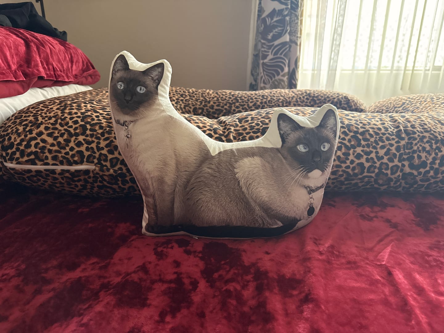 Customer photo review of Pet Pillow Looks Like Your Pet, Customize Dog Shaped Pillow with Pet Photo - ThePetPillow