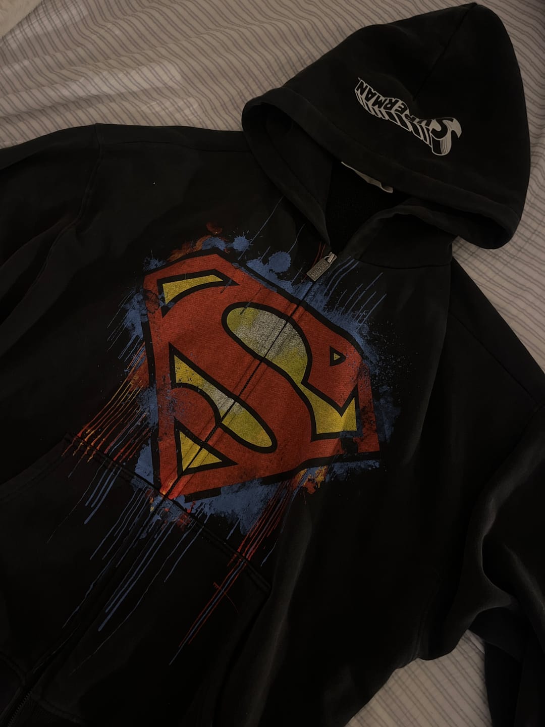 Customer photo review of 5011 - Superman Drip Zip-Ups