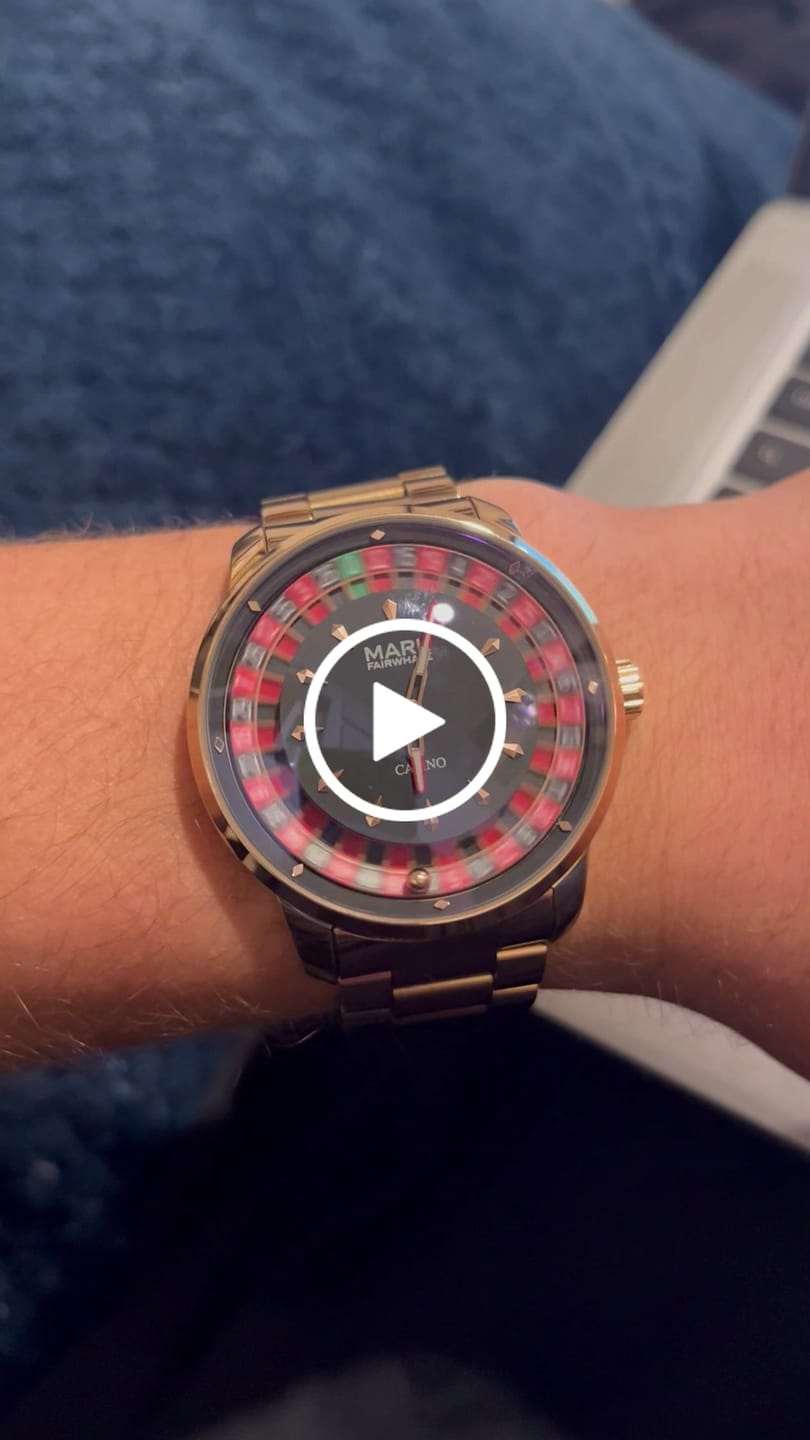 Customer video review of Mark Fairwhale 5031 ROULEX Casino Watch – Luxury Roulette Timepiece
