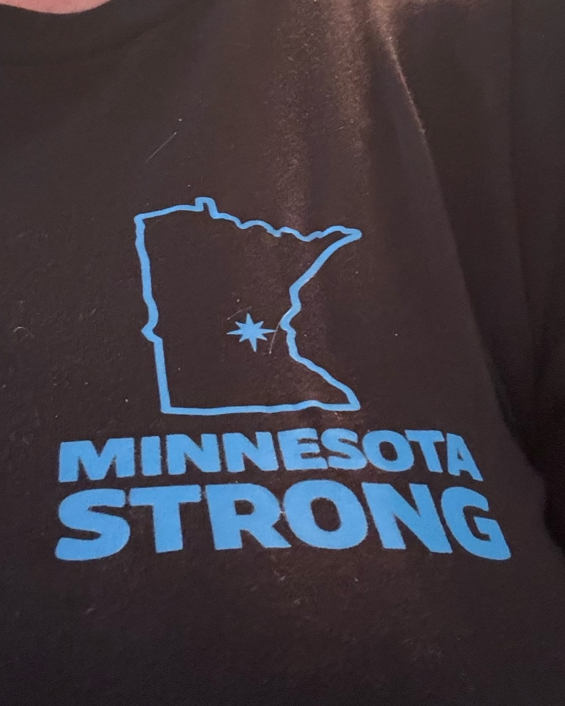 Customer photo review of Minnesota Strong Rebel Loon T-Shirt