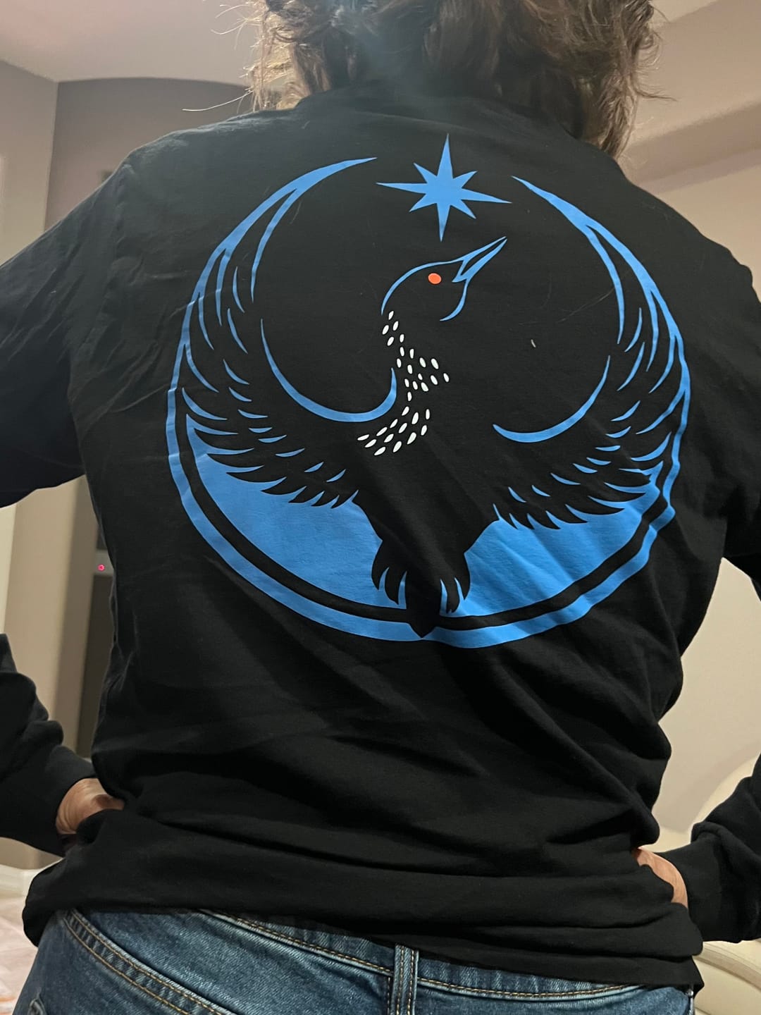Customer photo review of Minnesota Strong Rebel Loon T-Shirt