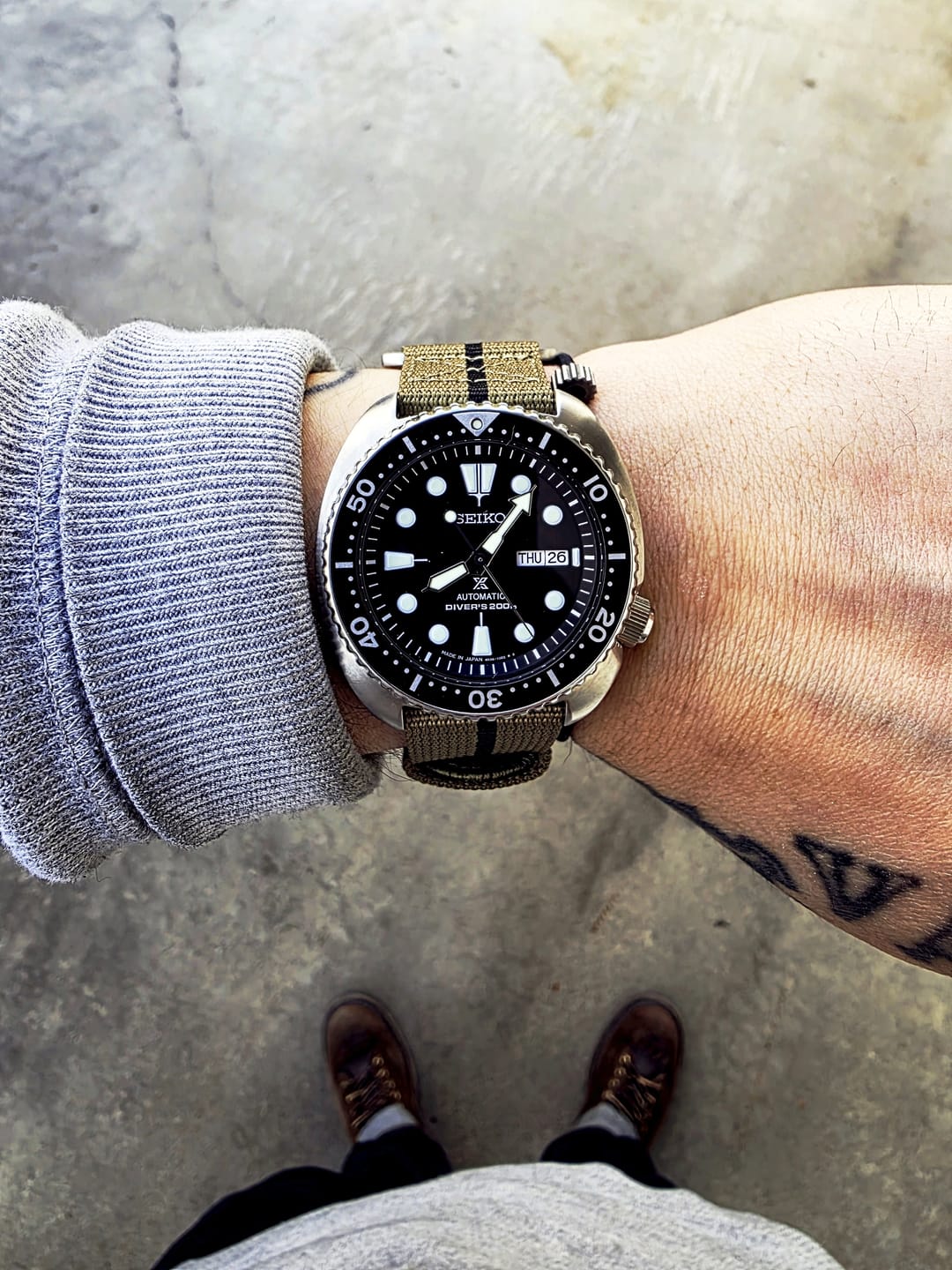 Customer photo review of Glomar Explorer - Hook & Loop Strap Striped