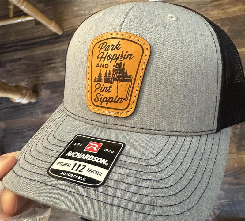 Customer photo review of Traditional Trucker 112 - Custom Leather Patch Hat