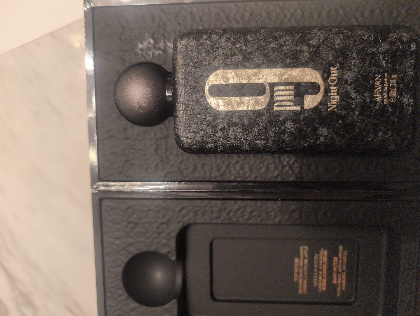 Customer photo review of Afnan 9PM Night Out Extrait de Parfum 3.4 oz (100 ml)