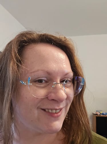 Customer photo review of Aqua Eyeglasses