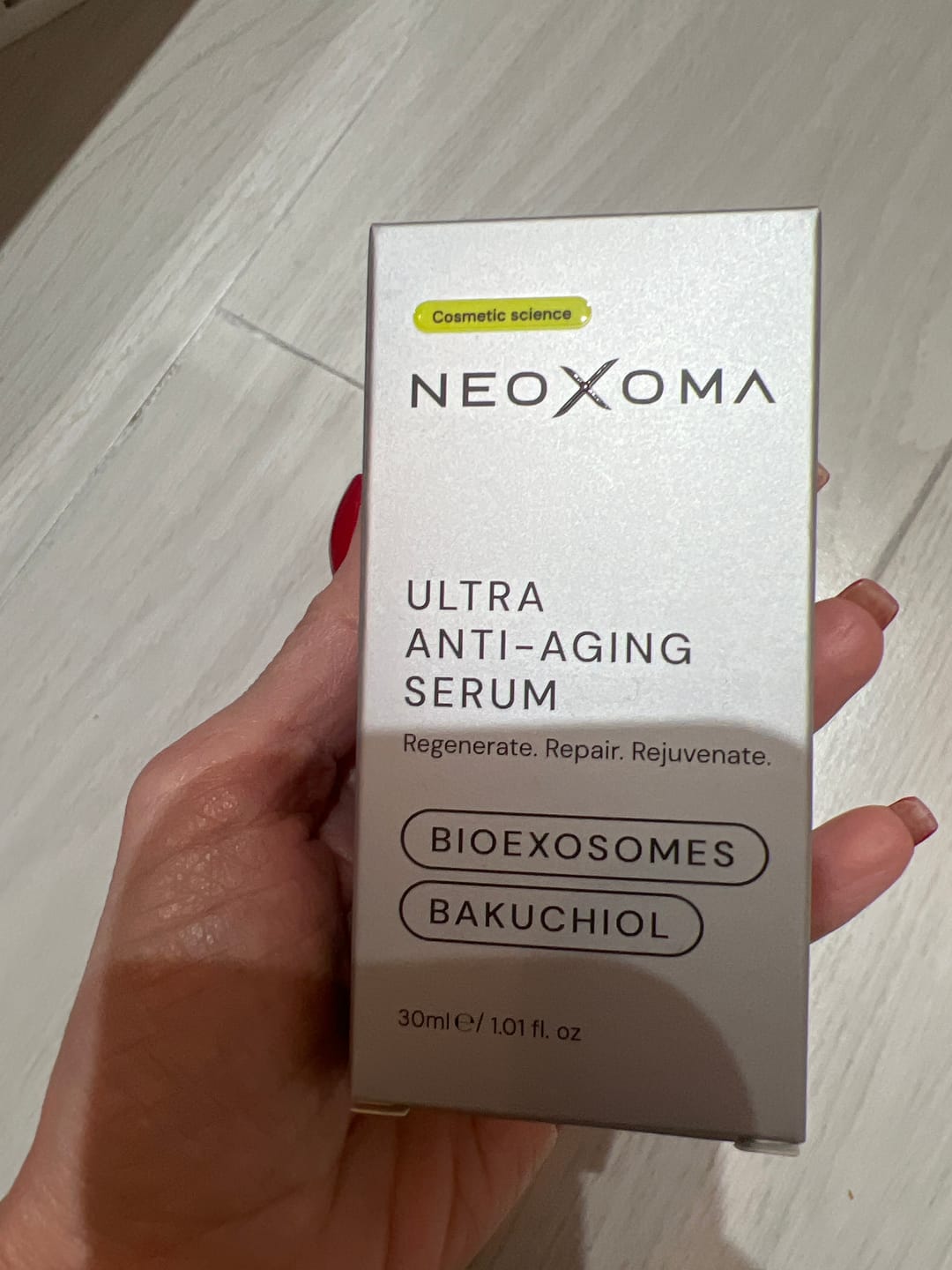 Customer photo review of Sérum de Exosomas Ultra Rejuvenecedor con Bioexosomas de Bakuchiol