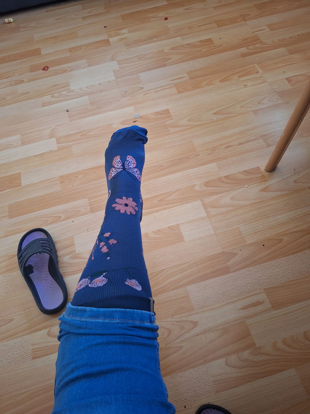 Customer photo review of Kompressionsstrümpfe Flower New