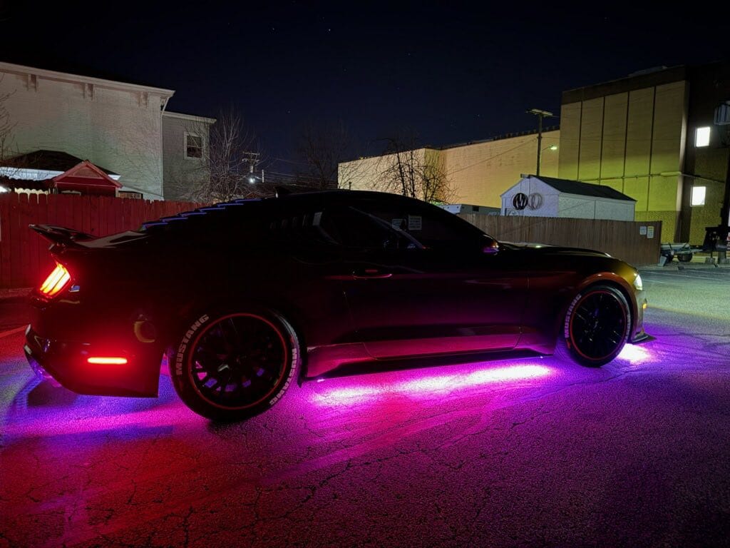 Customer photo review of ELGlow® PRO Universal Car Underglow Kit