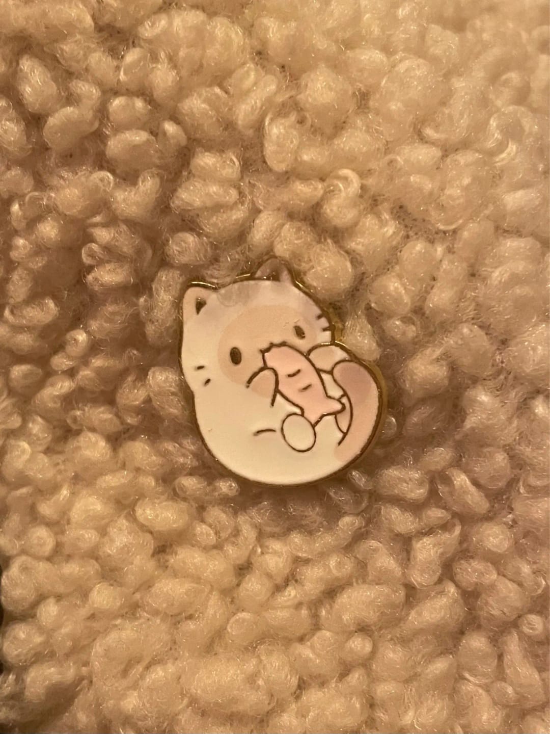 Customer photo review of Cute Tiny Cat Enamel Pins