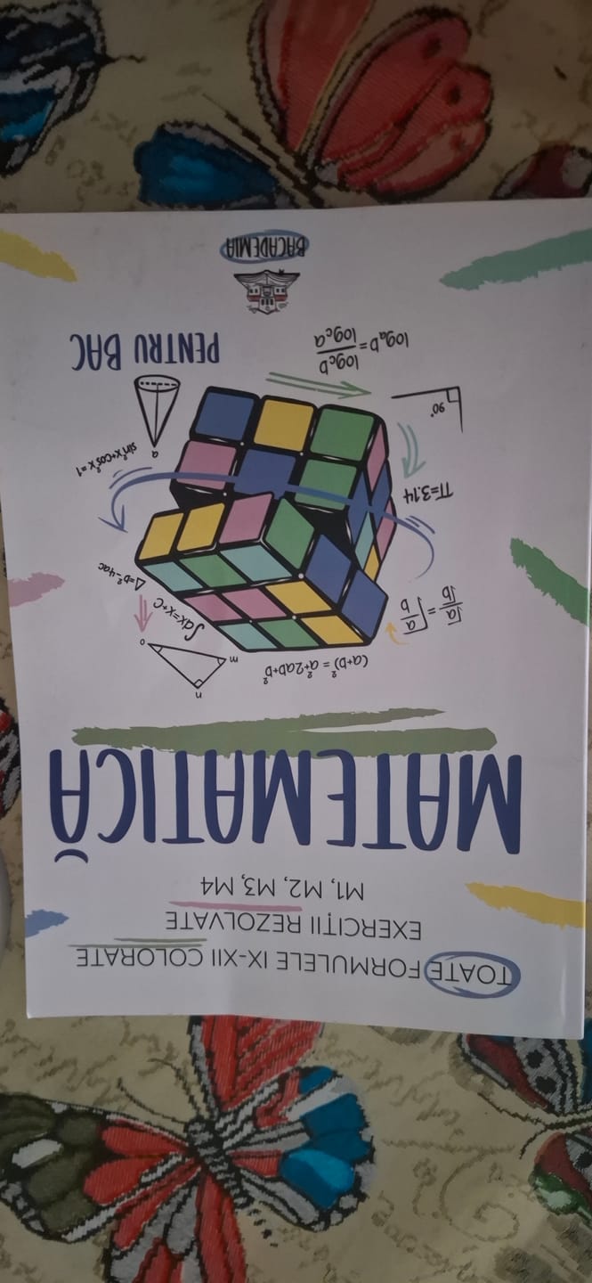 Customer photo review of Carte Matematică Bacalaureat (M1, M2, M3, M4) Bacademia
