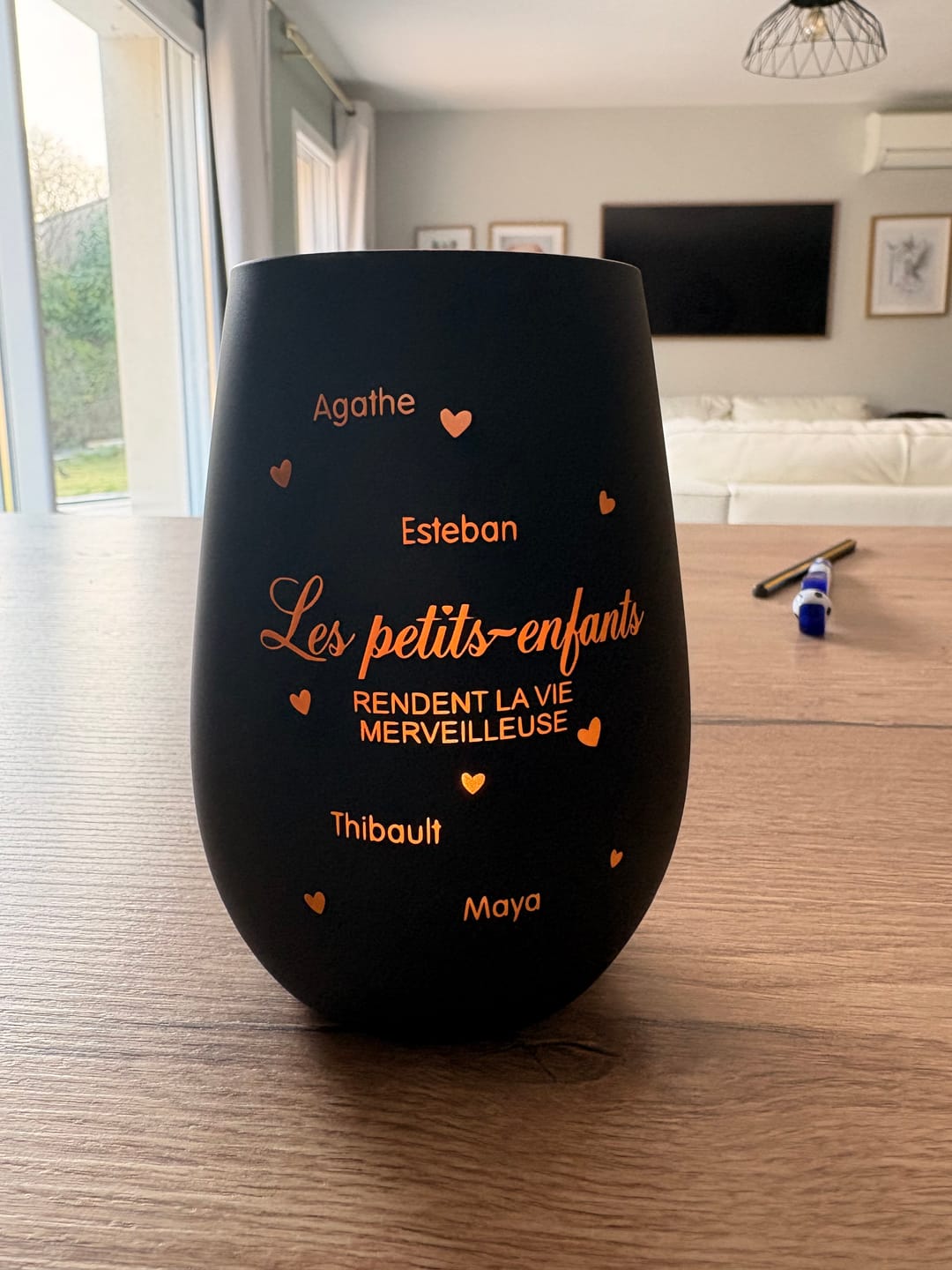 Customer photo review of Les petits-enfants - Grands-parents-Photophore