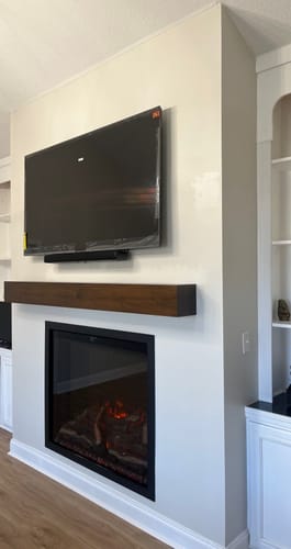 Customer photo review of Contemporary Mantels