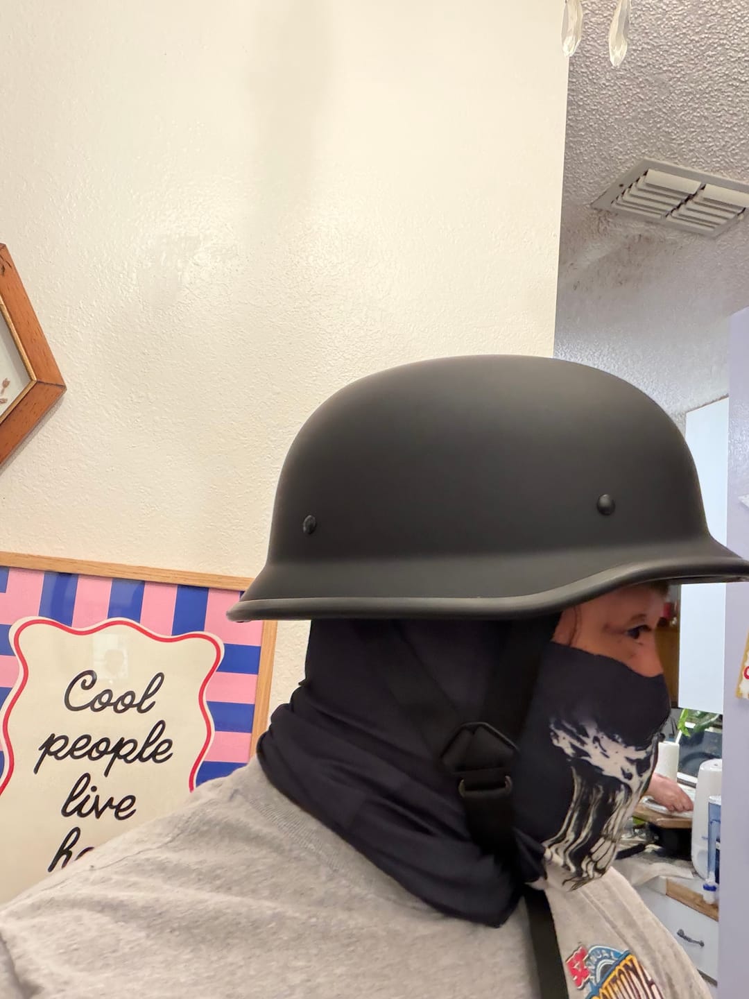Customer photo review of Mayan DOT Germanator Beanie Black