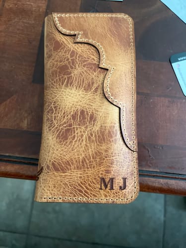 Customer photo review of The Houstonian Long Wallet