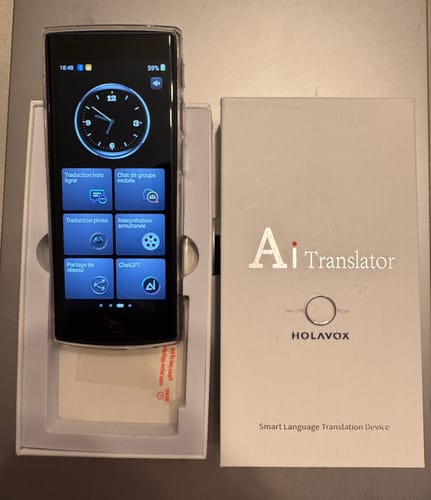 Customer photo review of Traducteur vocal Instantané portable - HOLAVOX