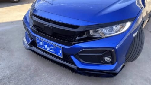 Customer photo review of GR Front Bumper Lip Splitter for Honda Civic 10th FK7