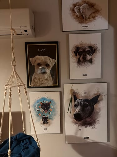 Customer photo review of Custom Pet Portrait