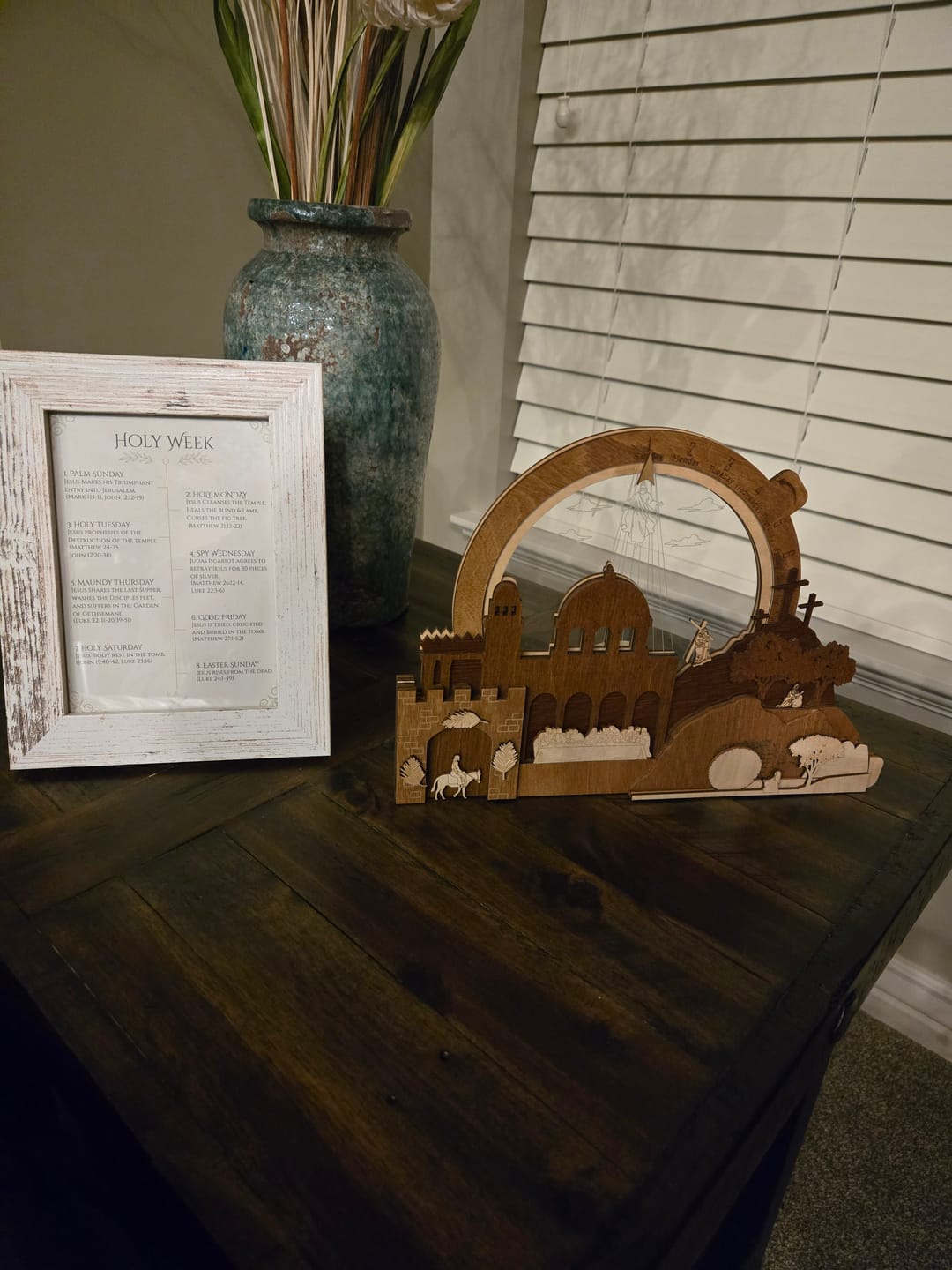 Customer photo review of Easter Creche Countdown | Light-Up + Music Display