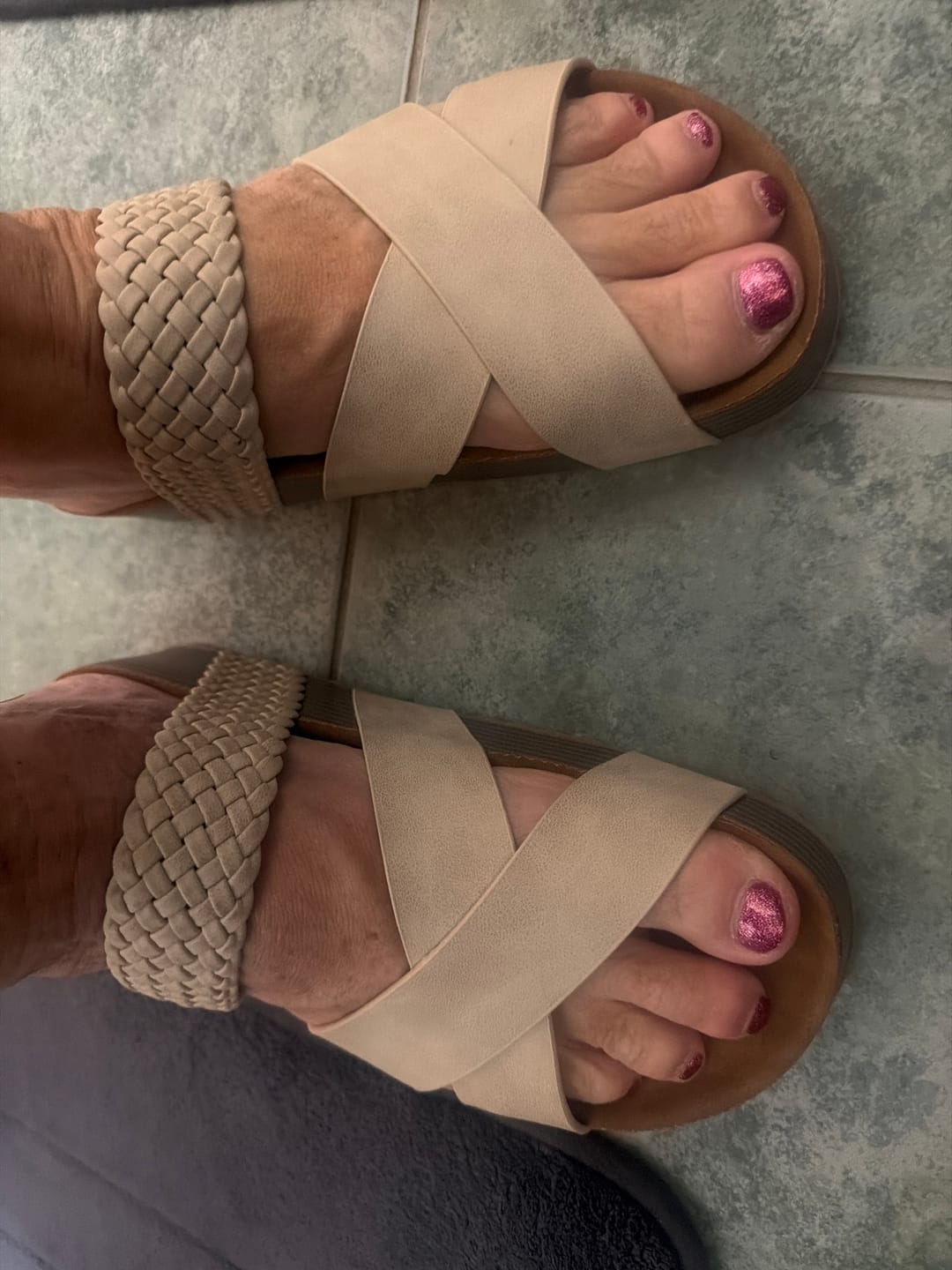 Customer photo review of Sienne Sandal | White