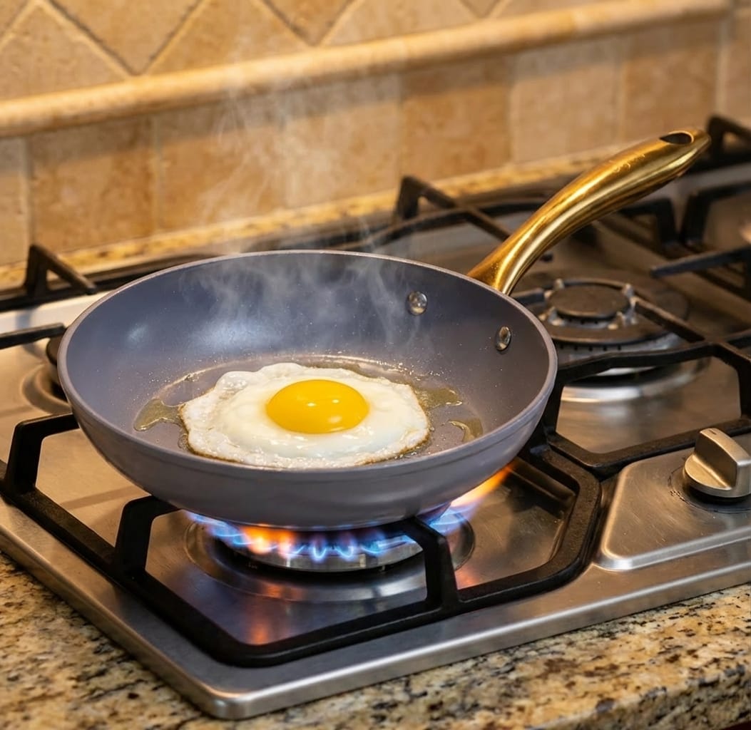 Customer photo review of Ceramic Mini Frying Pan  (20cm)