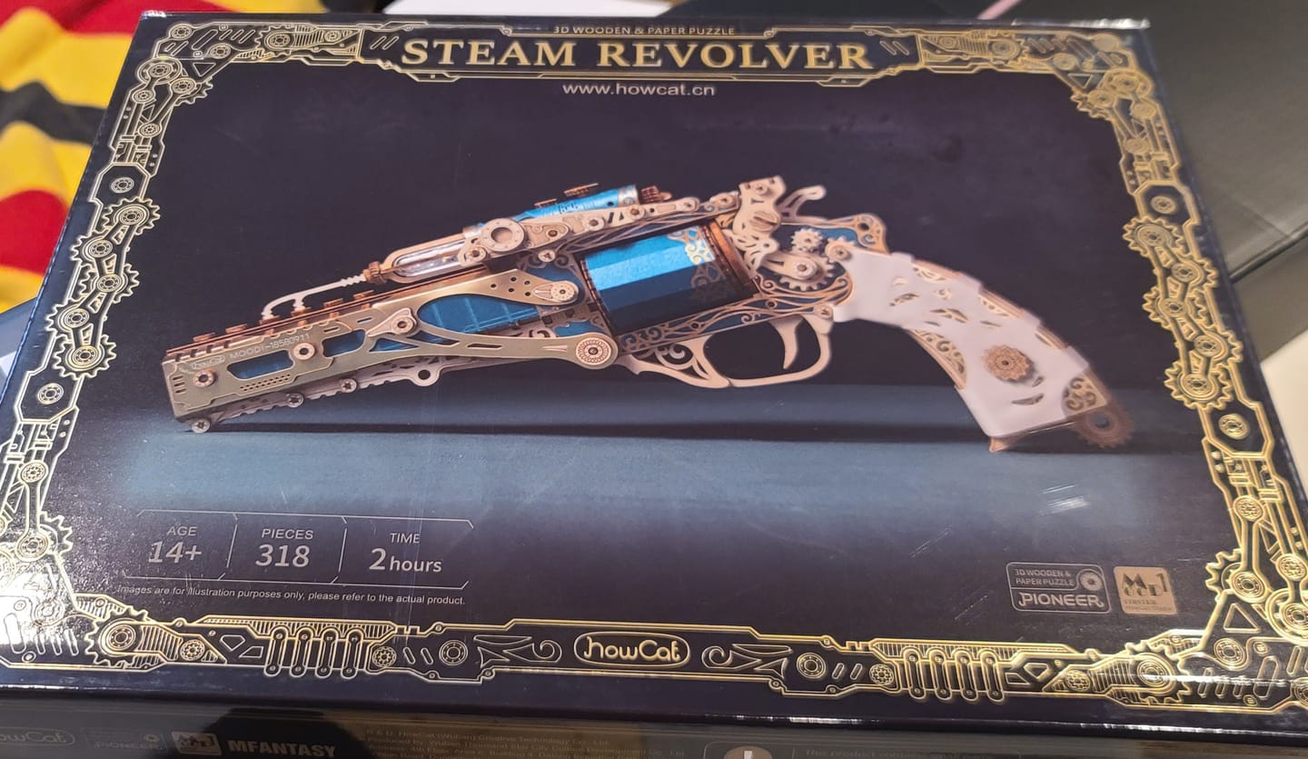 Customer photo review of Rokrgeek Revolver Gun 3D Wooden Puzzle