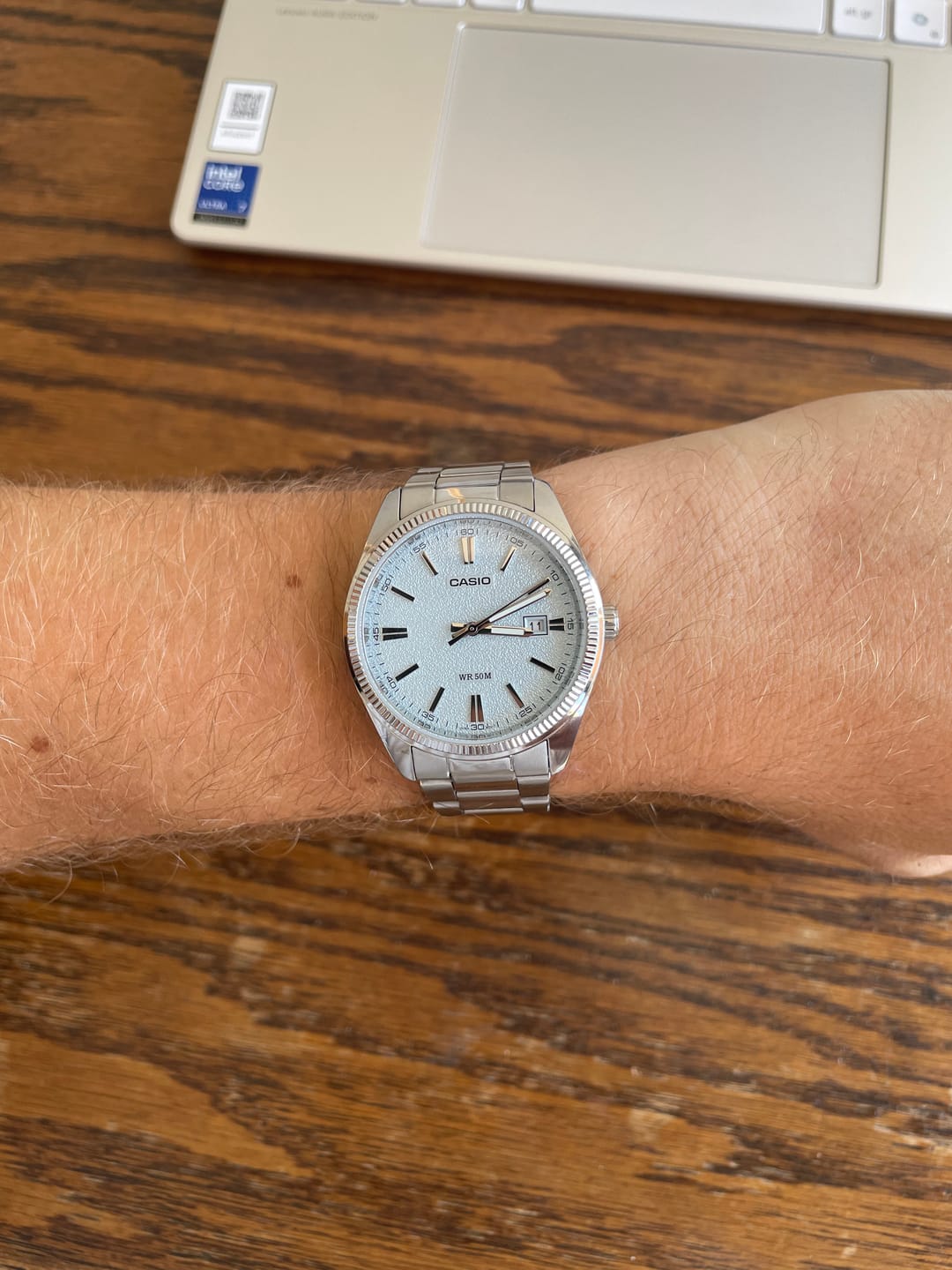 Customer photo review of Reloj Casio Análogo MTP-1302DA-2A2 Celeste 38,5mm