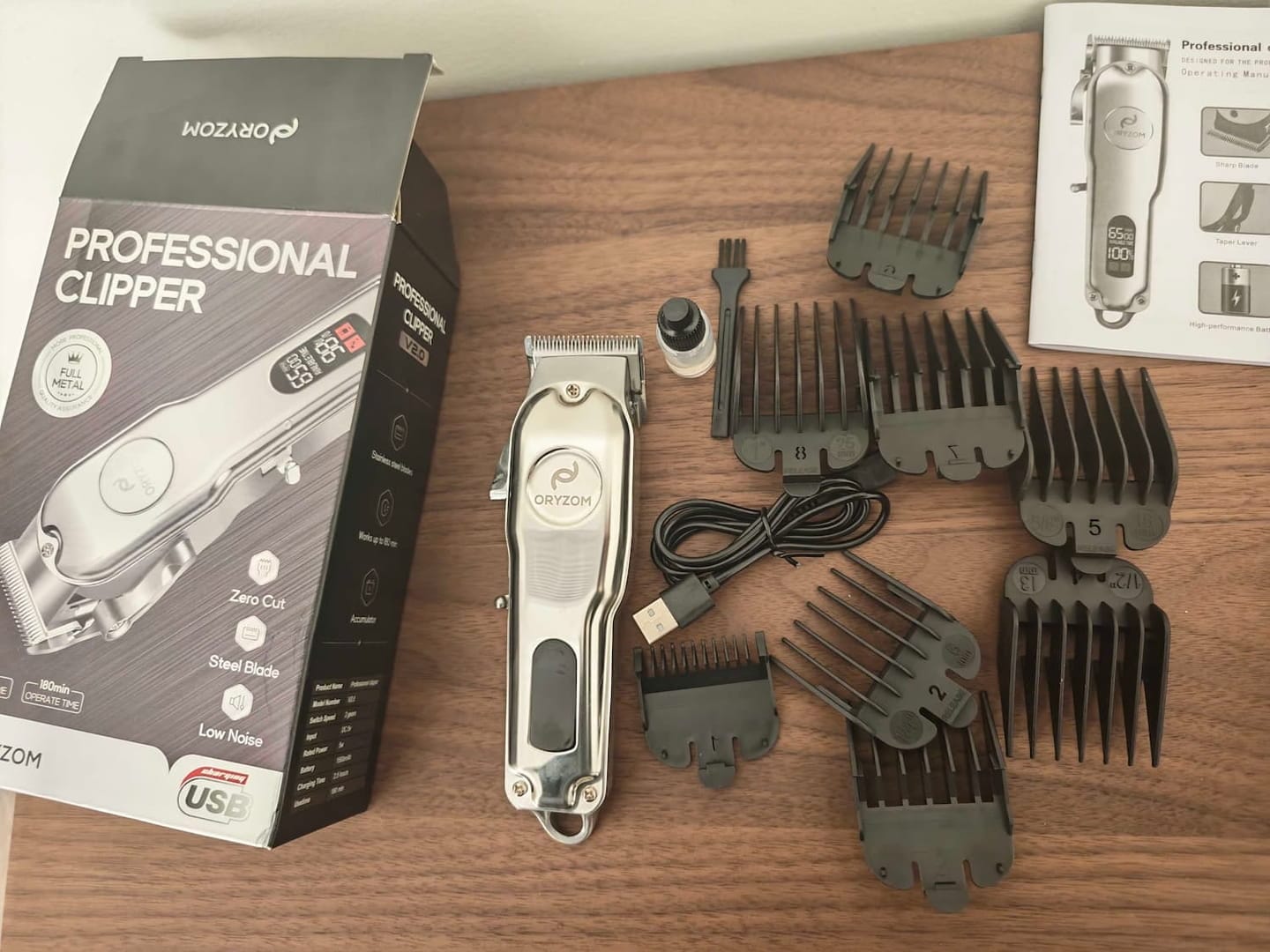 Customer photo review of Oryzom ProTrim 2.0 – Ultra-Precision Blades and a Powerful Motor for Smooth Haircuts and Beard Trims