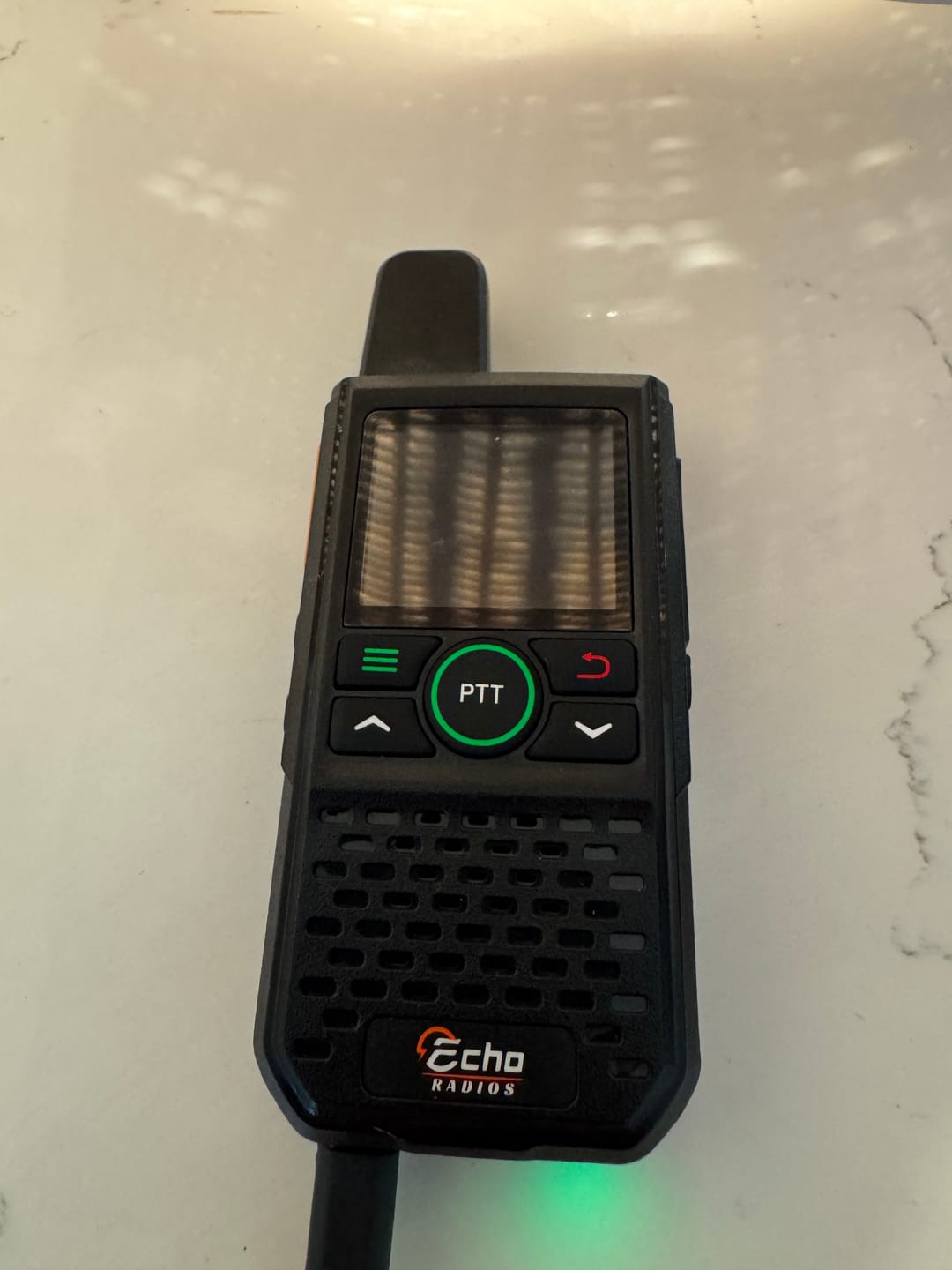 Customer photo review of Echo Radios PTT Walkie-Talkie