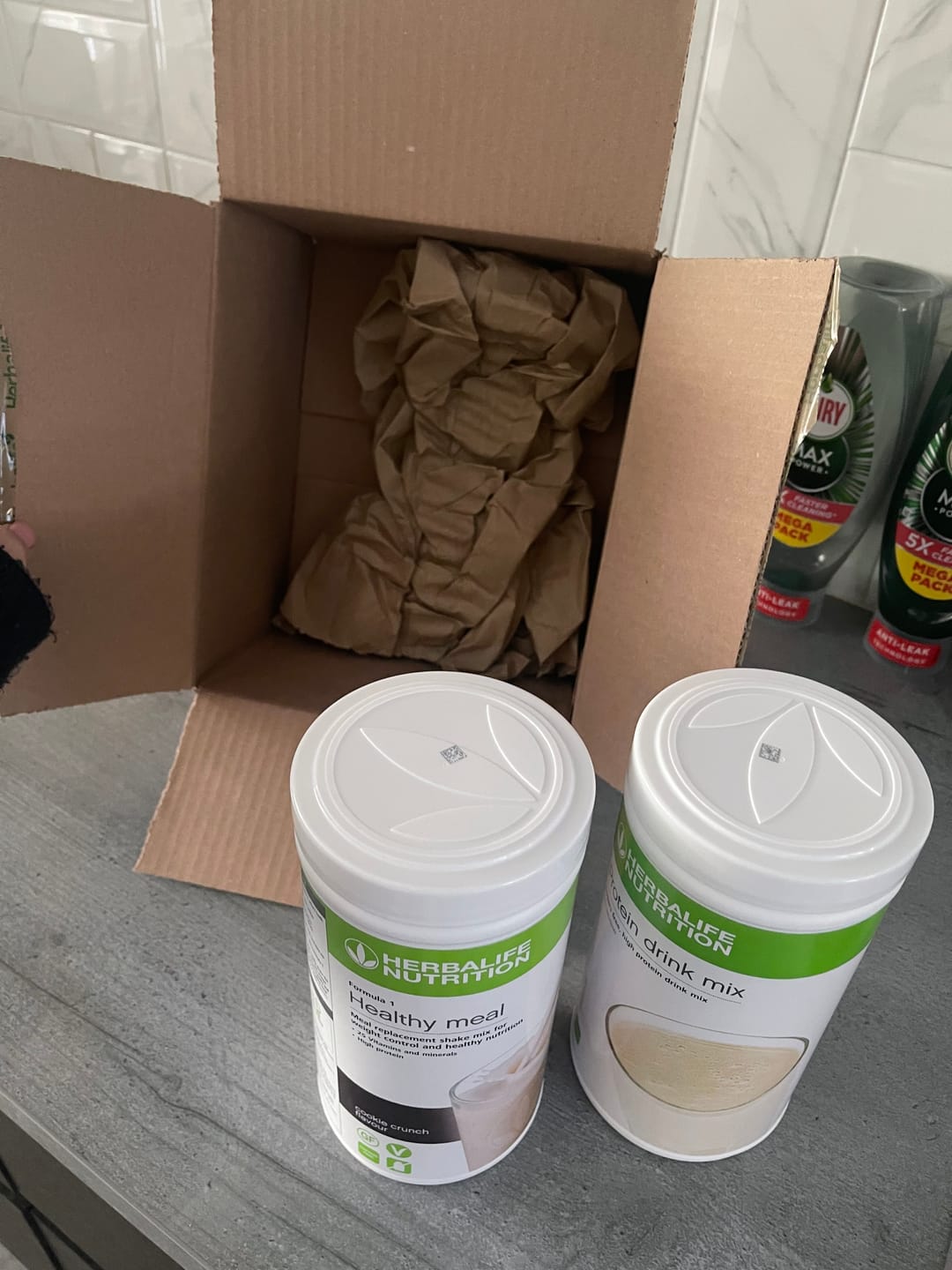 Customer photo review of Protein Drink Mix