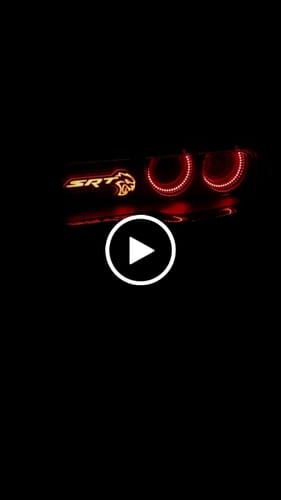 Customer video review of SRT Hellcat LED Emblem Badge: (Multicolor)