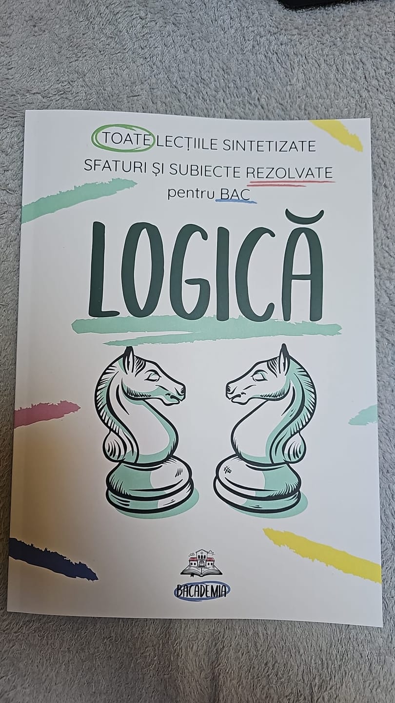 Customer photo review of Carte Logică Bacalaureat Bacademia