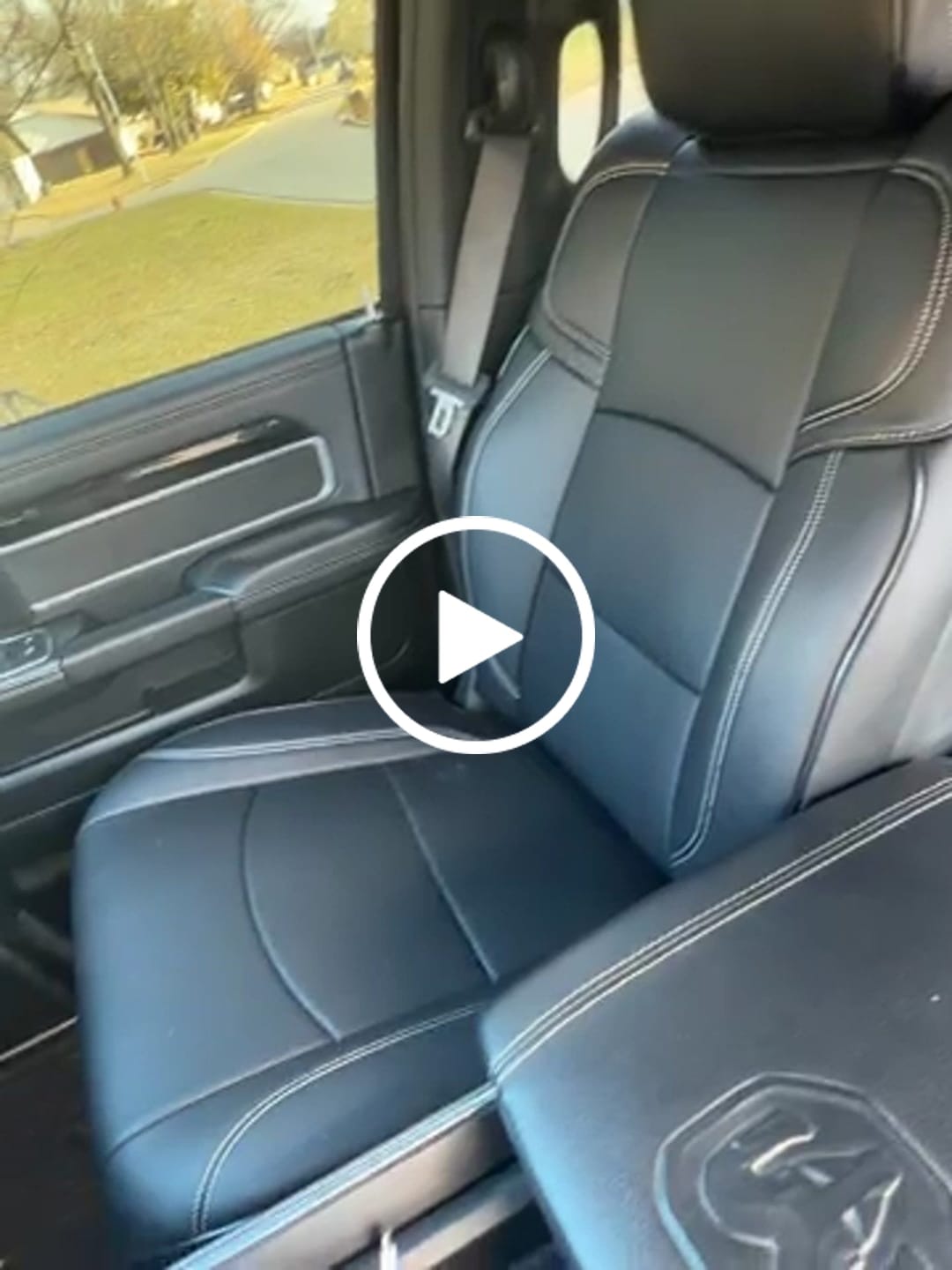 Customer video review of 2019+ Dodge Ram 2500 3500 Leather Seat Covers