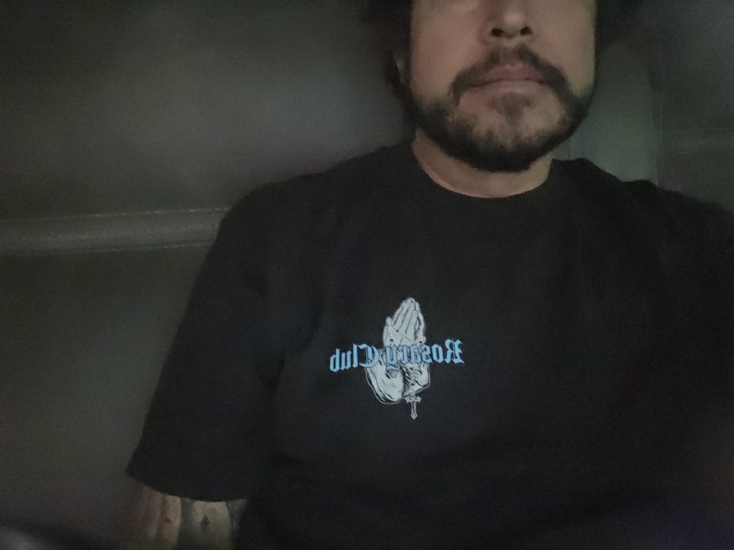 Customer photo review of Rosary Club Heavyweight Garment Dyed Tee