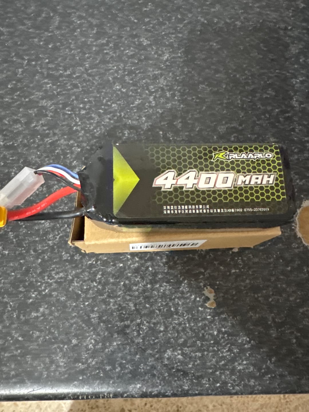 Customer photo review of 11.1V 4400mah 3S Lipo Battery XT60 Plug
