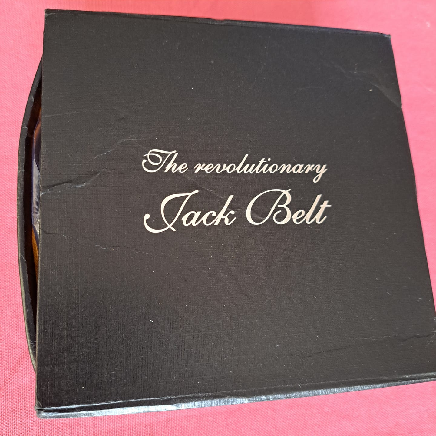 Customer photo review of Jack Belt® Men's Full Grain Leather Belt Strap - Plain Black (PLBL)