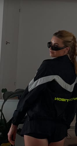 Customer photo review of Velocity Unisex Track Suit - Charcoal Black/Lunar White