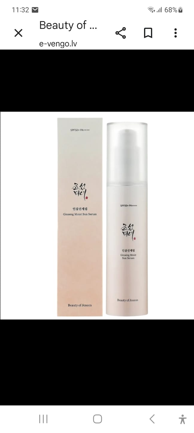 Customer photo review of SPF Serums ar žeņšeņu Beauty of Joseon Ginseng Moist Sun Serum Spf 50+ Pa++++