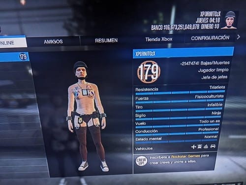 Customer photo review of IMG CUENTA PLATINO (7 BILLONES) + NIVEL 7000 [XBOX ONE/SERIES S/X]