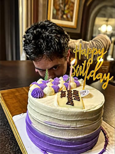 Customer photo review of [CHEF FAVOURITE] Pure Taro Cake