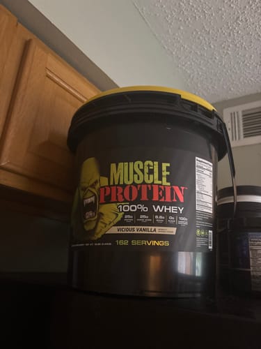 Customer photo review of Whey Protein Powder Bucket