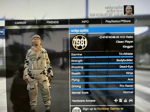Customer photo review of IMG CUENTA PLATINO (7 BILLONES) + NIVEL 7000 [PS4-PS5]