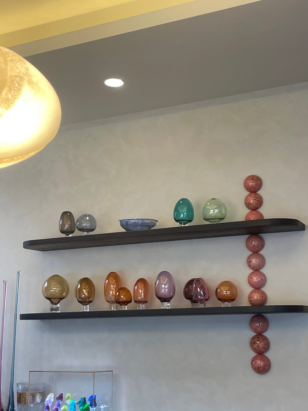 Customer photo review of Curved Floating Shelf