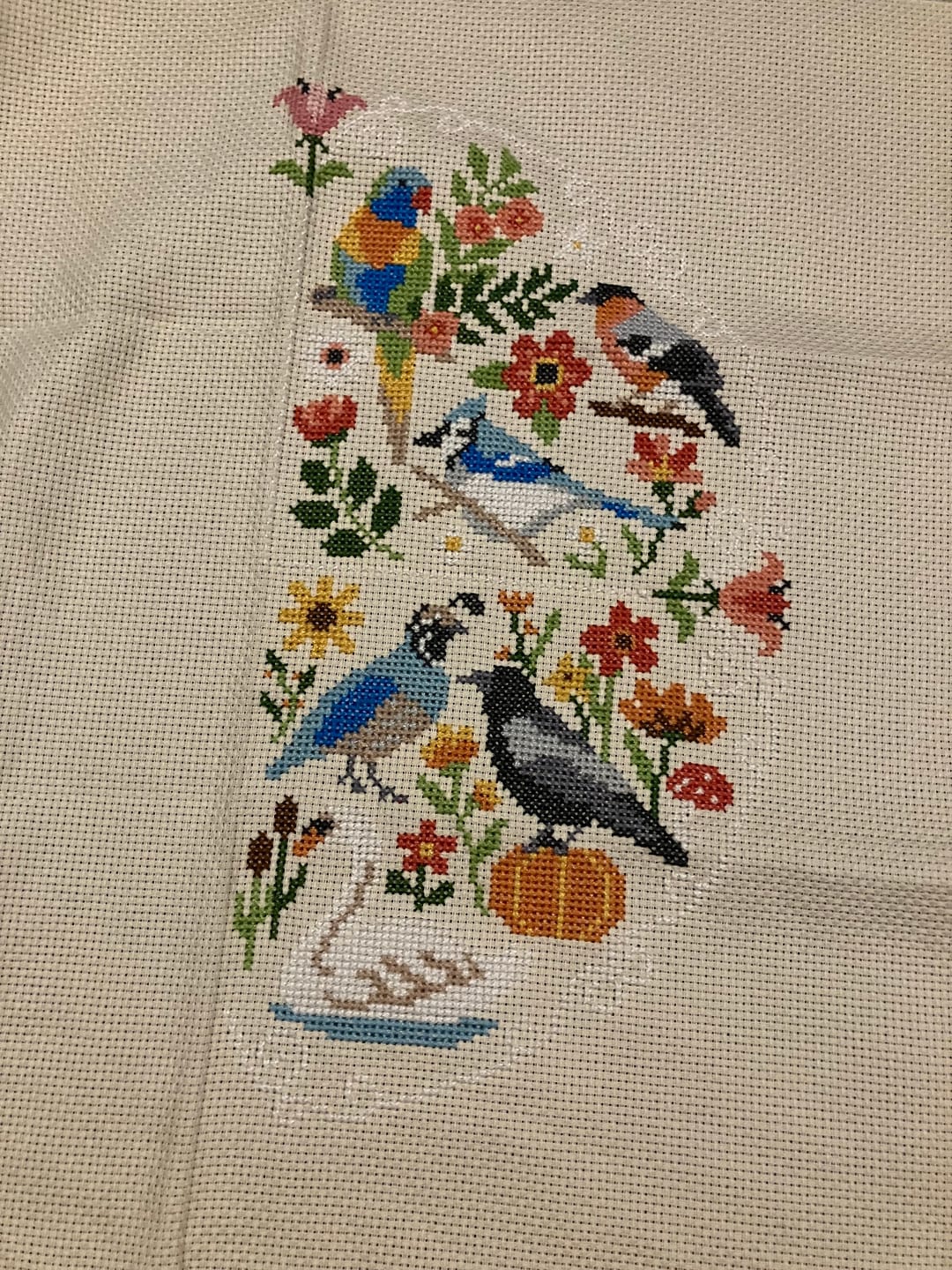 Customer photo review of Song of the Seasons - Cross Stitch Kit