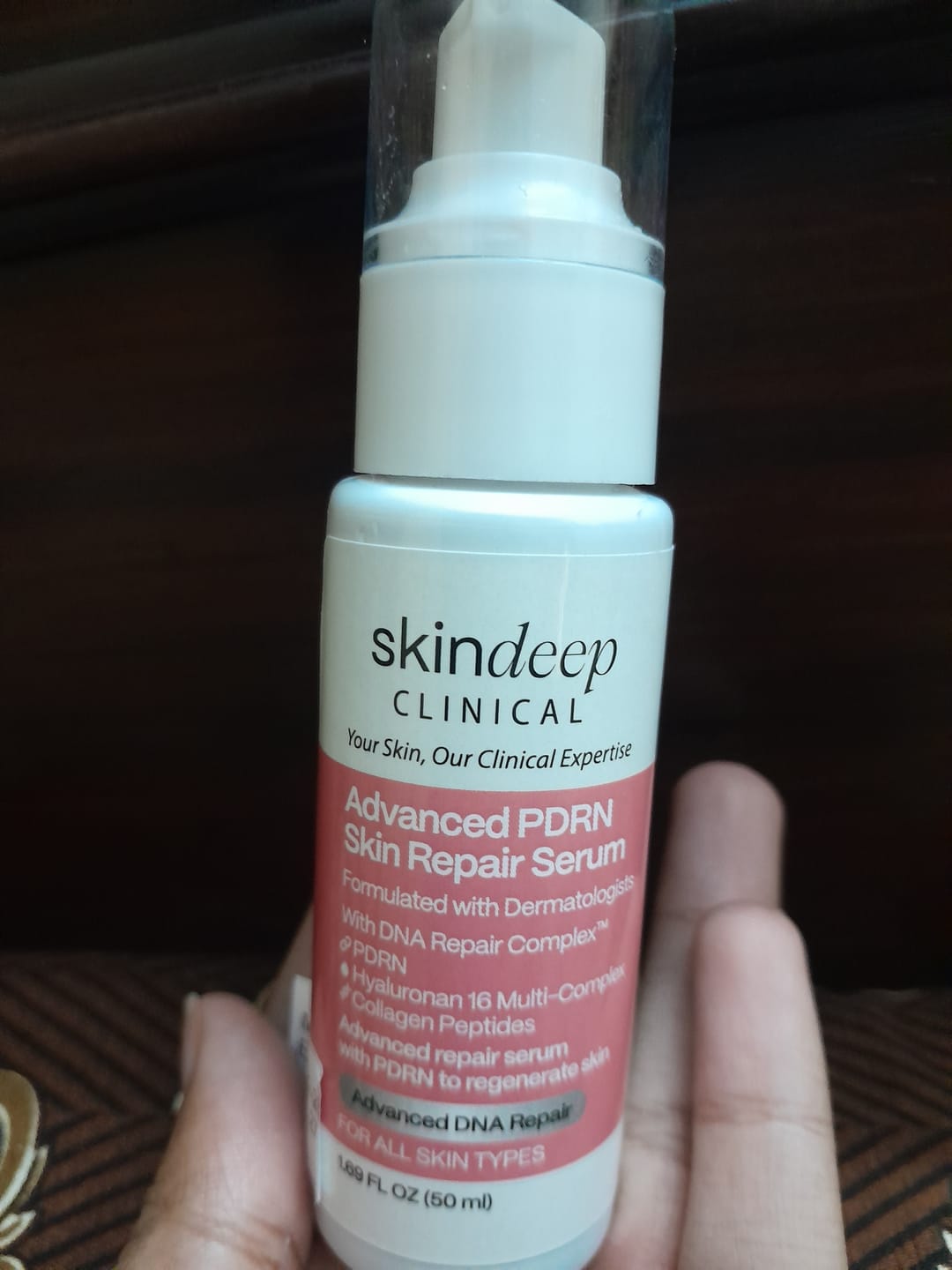 Customer photo review of Advanced PDRN Skin Repair Serum