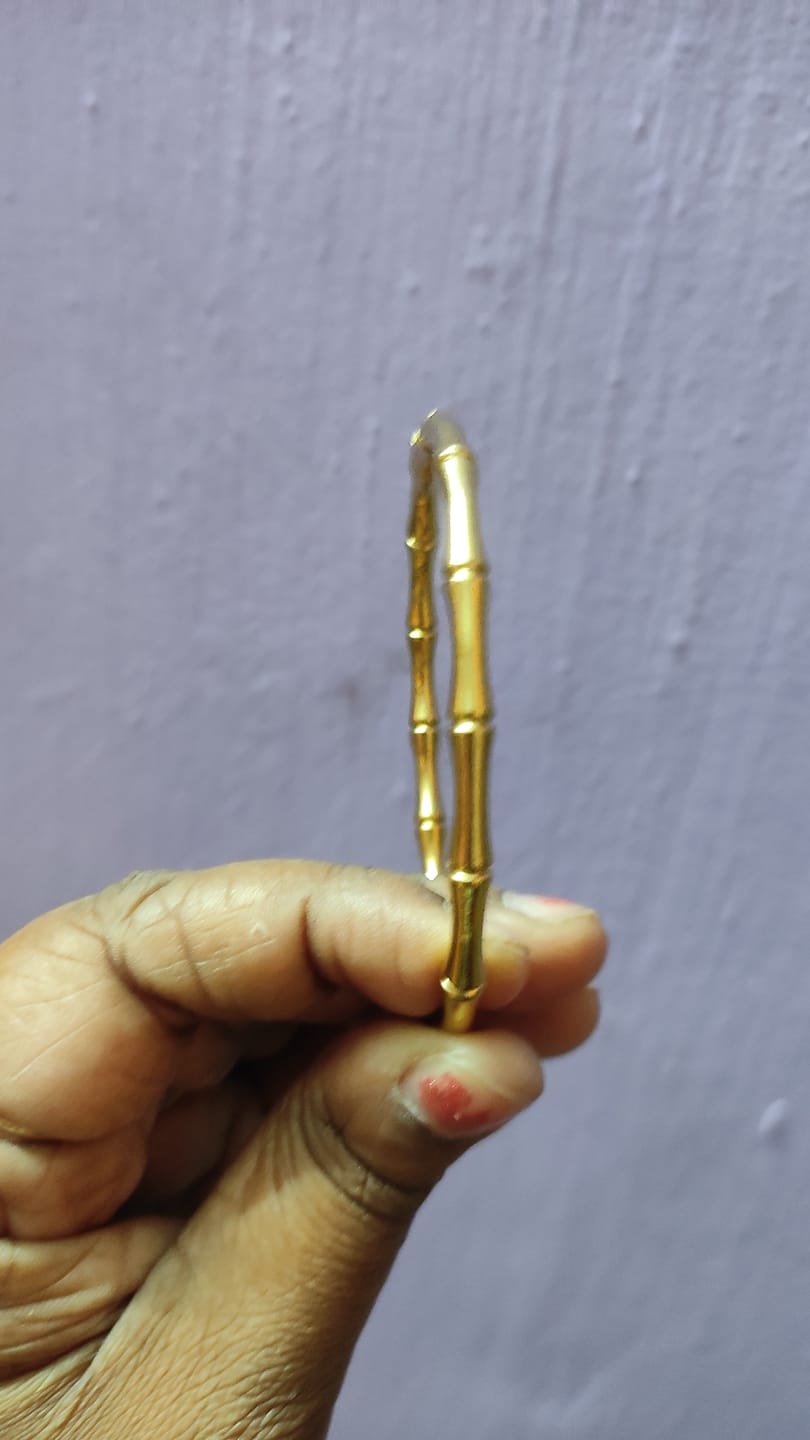 Customer photo review of Golden Bamboo Bracelet